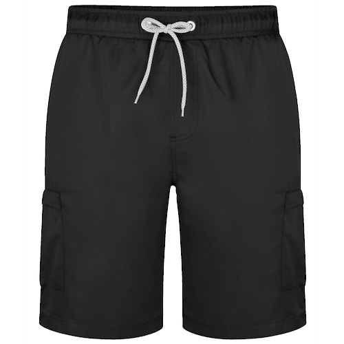 KAM Cargo Swim Shorts Black